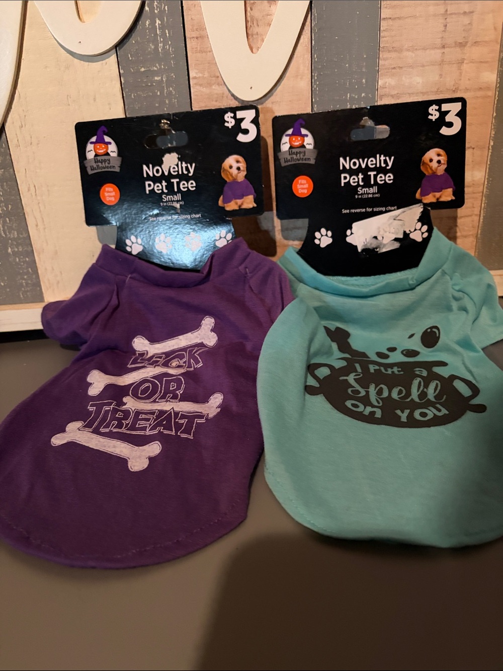 2 pets Halloween Shirt - Purple